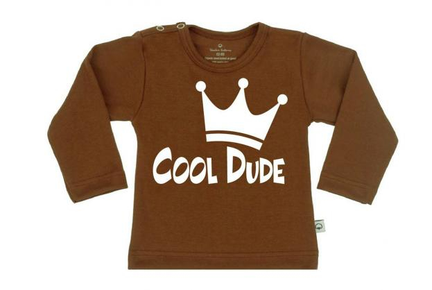 Wooden Buttons t-shirt lm  Coole Dude Choco