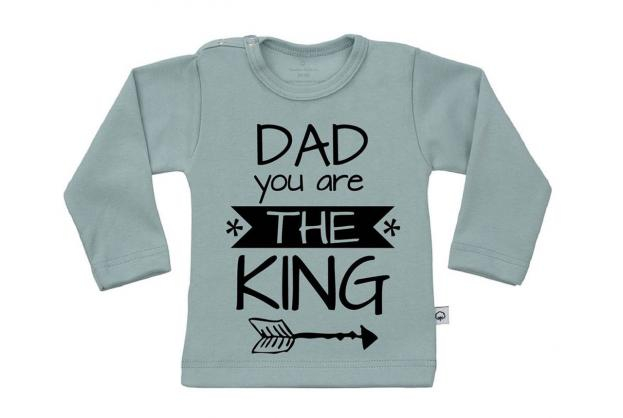 Wooden Buttons t-shirt lm Dad you are the king
