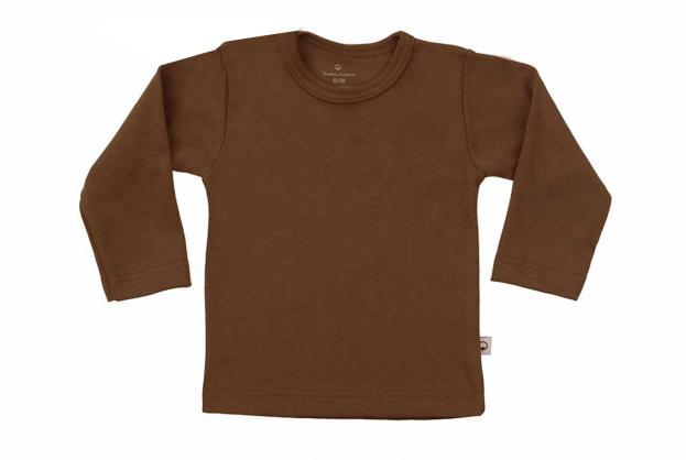Wooden Buttons t-shirt lm choco