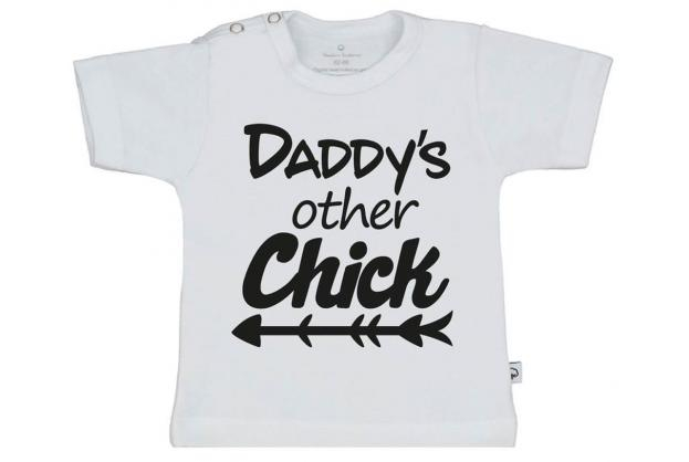 Wooden Buttons t shirt km Daddy s other Chick wit