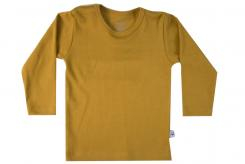 Wooden Buttons T-shirt lange mouwen goud