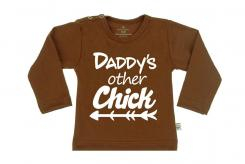 Wooden Buttons t-shirt lm  Daddy s other Chick Choco