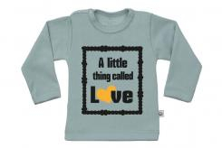 Wooden Buttons t-shirt lm A little thing called Love old green