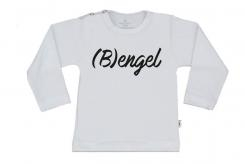 Wooden Buttons t-shirt lm Bengel wit
