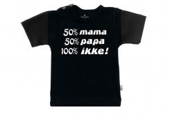 Wooden Buttons t-shirt km 50 mama 50 papa 100 ikke