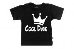 Wooden Buttons t-shirt lm Cool Dude old zwart