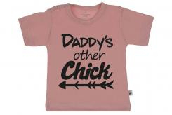 Wooden Buttons t shirt km Daddy s other Chick old roze