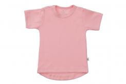 Wooden Buttons T-shirt rond korte mouwen baby roze