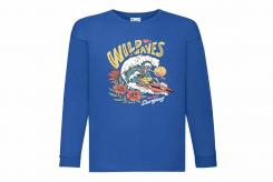Discharge T-shirt km kobalt wild waves