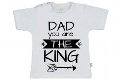Wooden Buttons t shirt km Dad you are the King wit
