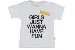 Wooden Buttons t-shirt lm Girls just wannahave fun wit