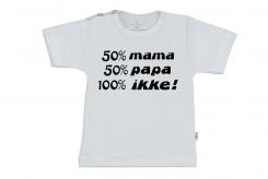 Wooden Buttons t-shirt km 50 mama 50 papa 100 ikke wit