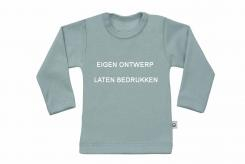 Wooden Buttons T-shirt lange mouwen eigen bedrukking