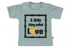 Wooden Buttons t-shirt km A little thing called Love old green
