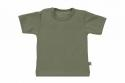 Wooden Buttons T-shirt korte mouwen army