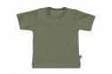 Wooden Buttons T-shirt korte mouwen army