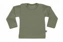 Wooden Buttons T-shirt lange mouwen army