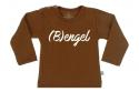 Wooden Buttons t-shirt lm  Bengel choco