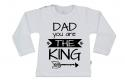 Wooden Buttons t shirt lm Dad you are the King wit