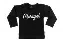 Wooden Buttons t-shirt lm Bengel zwart