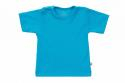 Wooden Buttons T-shirt korte mouwen aqua blauw