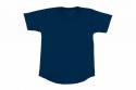 Wooden Buttons T-shirt rond korte mouwen marineblauw
