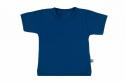 Wooden Buttons T-shirt korte mouwen kobaltblauw