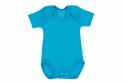 Wooden Buttons romper korte mouwen aqua blauw