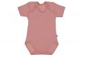 Wooden Buttons romper korte mouwen oud roze