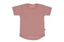 Wooden Buttons T-shirt rond korte mouwen oud roze