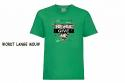 Discharge T-shirt lm groen Never give up