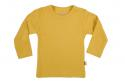 Wooden Buttons t-shirt lm oker geel